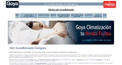 Desktop Screenshot of goyaclimatizacion.com