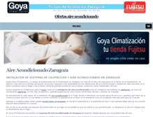 Tablet Screenshot of goyaclimatizacion.com